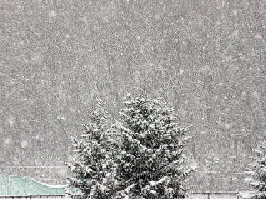 季節風がもたらす雪